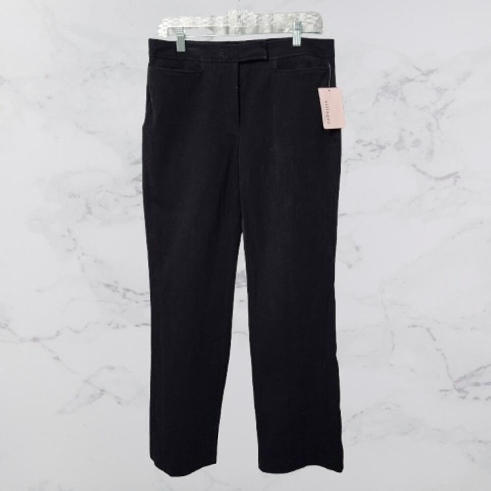 Villager/Liz Claiborne Black Wide Leg Pants with Stretch Size 8 NWT